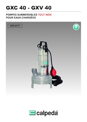 Abwasser-Schlammpumpen Calpeda GXC 40-13