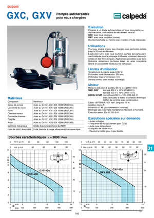 Abwasser-Schlammpumpen Calpeda GXC 40 A