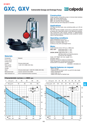 Abwasser-Schlammpumpen Calpeda GXC 40 A