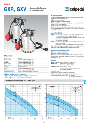 Abwasser-Schlammpumpen Calpeda GXVM 25-6