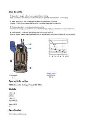 Abwasser-Schlammpumpen ABS-Pumpen J 405 ND