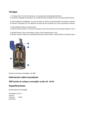Abwasser-Schlammpumpen ABS-Pumpen J 54 LD direkt