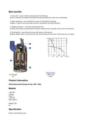 Abwasser-Schlammpumpen ABS-Pumpen J 604 HD