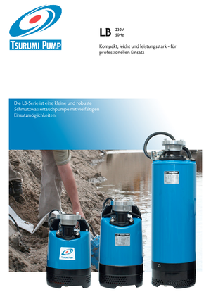 Abwasser-Schlammpumpen Tsurumi-Pumpen LB-1500