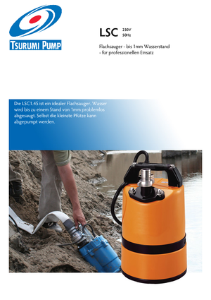 Abwasser-Schlammpumpen Tsurumi-Pumpen LSC1.4S2