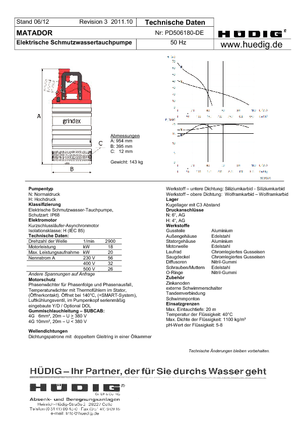 Abwasser-Schlammpumpen Grindex Matador N