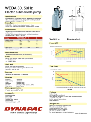 Abwasser-Schlammpumpen WEDA Weda 30 N 1