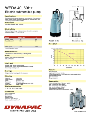 Abwasser-Schlammpumpen WEDA Weda 40