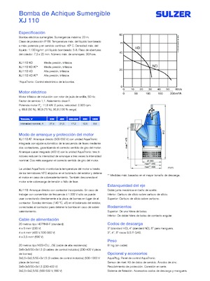 Abwasser-Schlammpumpen Sulzer XJ 110 ND