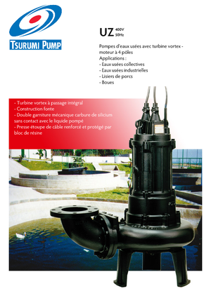 Schmutzwasserpumpen Tsurumi-Pumpen 80 UZ 411