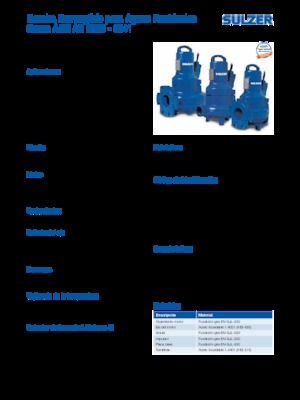 Schmutzwasserpumpen Sulzer AS 0840 S 17-2 D/TKS