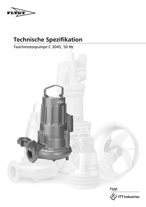 Schmutzwasserpumpen Flygt-Pumpen CS 3045 LR 250
