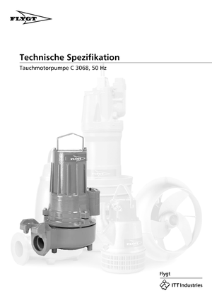 Schmutzwasserpumpen Flygt-Pumpen CS 3068 LR 251