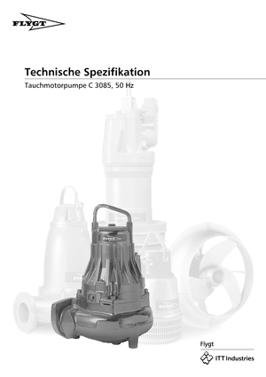 Schmutzwasserpumpen Flygt-Pumpen CS 3085 LR 432 EEx