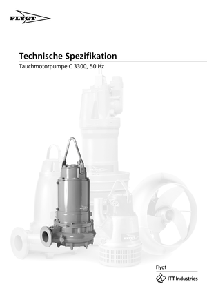 Schmutzwasserpumpen Flygt-Pumpen CS 3300 LR 632 EEx