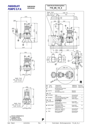 Schmutzwasserpumpen Faggiolati G 210 R3V1-M50AA2