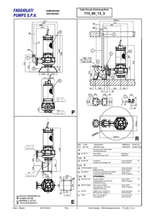 Schmutzwasserpumpen Faggiolati G 213 R3V5-M80AA2