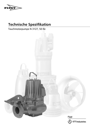 Schmutzwasserpumpen Flygt-Pumpen NS 3127 LR 420