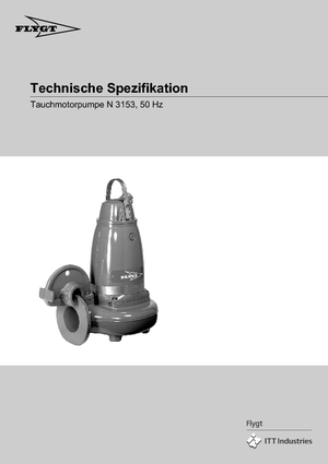 Schmutzwasserpumpen Flygt-Pumpen NS 3153 LR 272 EEx