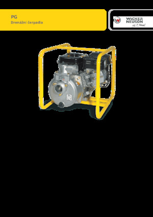 Schmutzwasserpumpen Wacker Neuson PG2