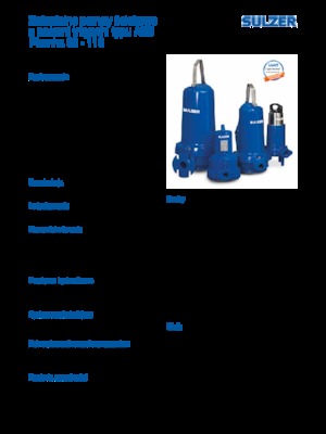 Schmutzwasserpumpen Sulzer Piranha S 17-2