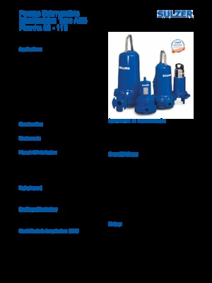 Schmutzwasserpumpen Sulzer Piranha S 21-2