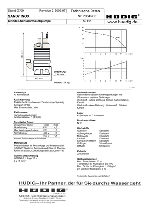 Schmutzwasserpumpen Grindex Sandy D Inox