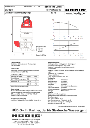 Schmutzwasserpumpen Grindex Senior