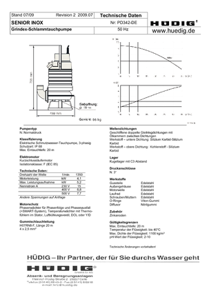 Schmutzwasserpumpen Grindex Senior Inox