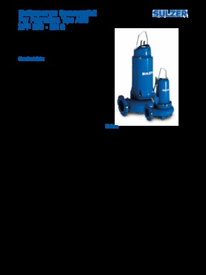 Schmutzwasserpumpen Sulzer XFP 101 G VX 6