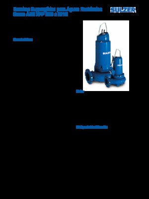 Schmutzwasserpumpen Sulzer XFP 150 G CB1.3