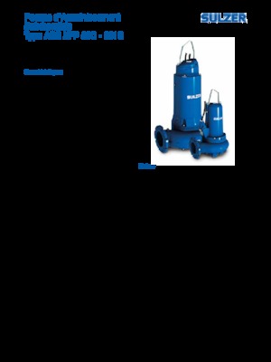 Schmutzwasserpumpen Sulzer XFP 150 G CB1.3
