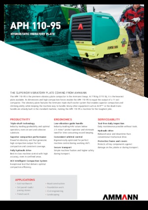 Rüttelplatten, reversibel Ammann APH 110-95 Totmann