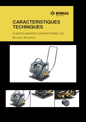 Rüttelplatten in einer Richtung Bomag BP 20/50 D