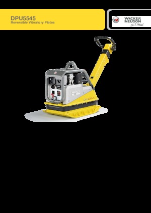 Rüttelplatten, reversibel Wacker Neuson DPU5545He c