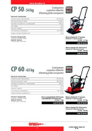 Rüttelplatten in einer Richtung Breaker CP 60-03