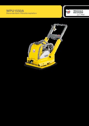 Rüttelplatten, reversibel Wacker Neuson WPU1550A
