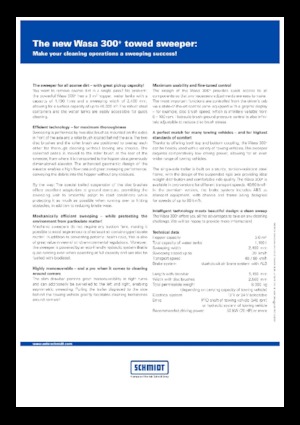 Anhänge-Kehrmaschinen Schmidt Wasa 300+