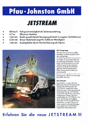 LKW-Kehrmaschinen-Rechtssaugend Pfau-Johnston KSA 625