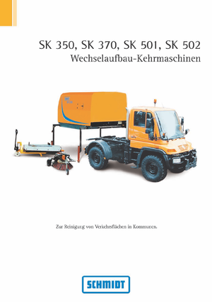 LKW-Kehrmaschinen-Rechtssaugend Schmidt SK 350 K