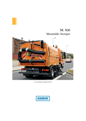 LKW-Kehrmaschinen-Rechtssaugend Schmidt SK 500