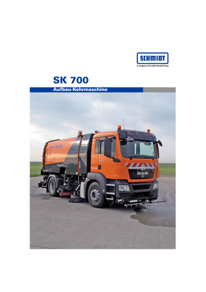 LKW-Kehrmaschinen-Rechtssaugend Schmidt SK 700
