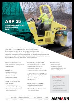 Tandem-Vibrowalzen Ammann ARP 35