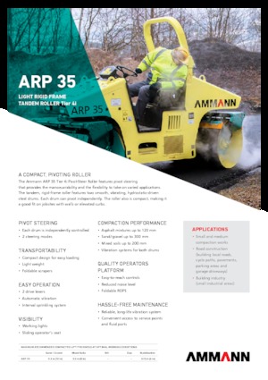 Tandem-Vibrowalzen Ammann ARP 35