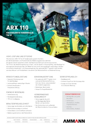 Tandem-Vibrowalzen Ammann ARX 110