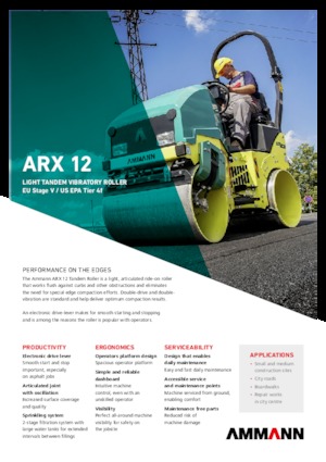 Tandem-Vibrowalzen Ammann ARX 12 T4f