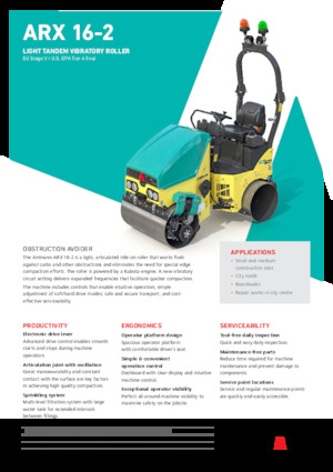 Tandem-Vibrowalzen Ammann ARX 16-2