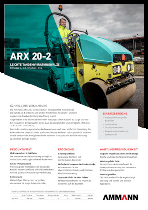 Tandem-Vibrowalzen Ammann ARX 20-2