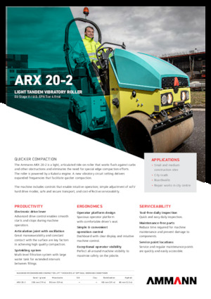 Tandem-Vibrowalzen Ammann ARX 20-2