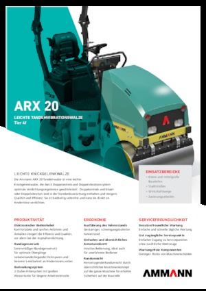 Tandem-Vibrowalzen Ammann ARX 20